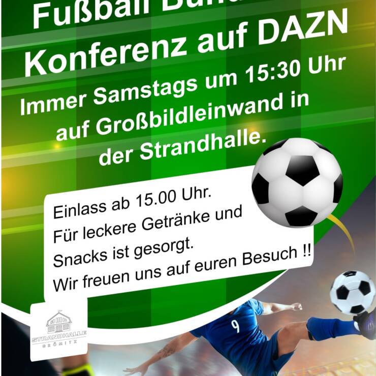 Bundesliga Konferenz Live in der STRANDHALLE